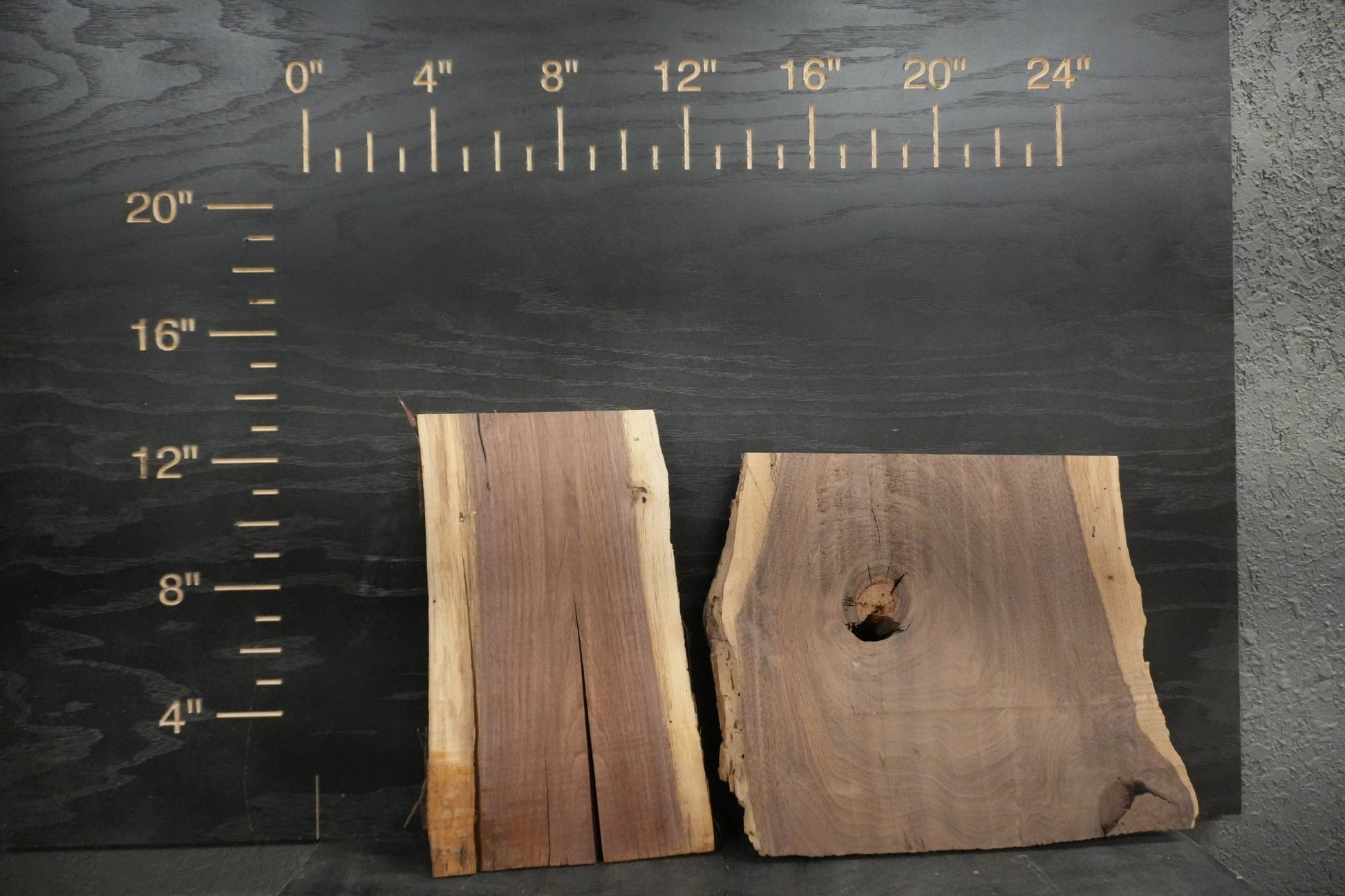 20 - " Walnut Wood Kit Live - Edge - Ol Loggin Sawmill