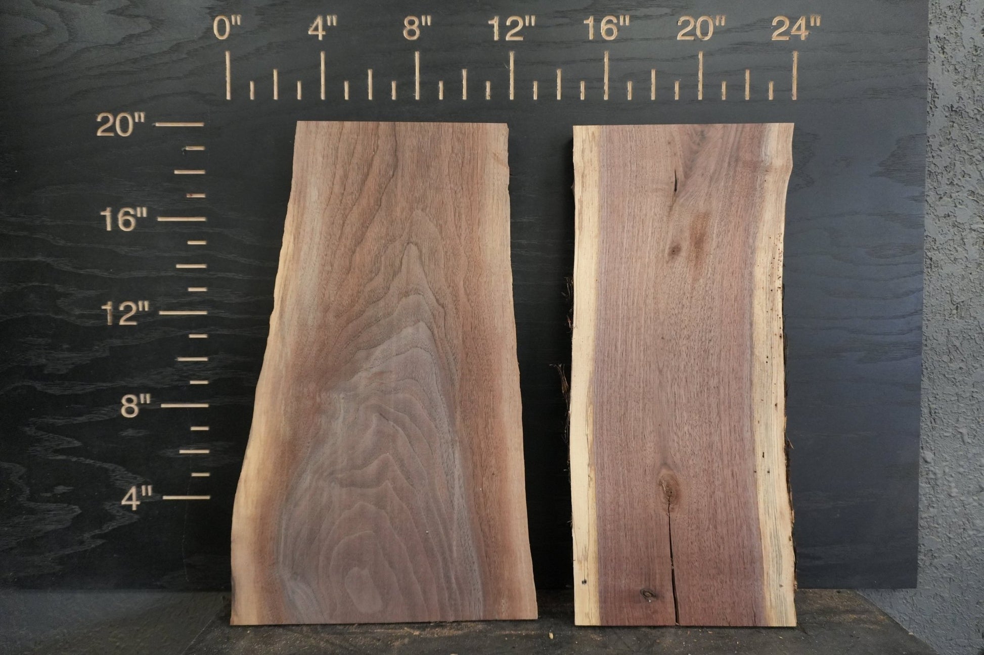 20 - " Walnut Wood Kit Live - Edge - Ol Loggin Sawmill