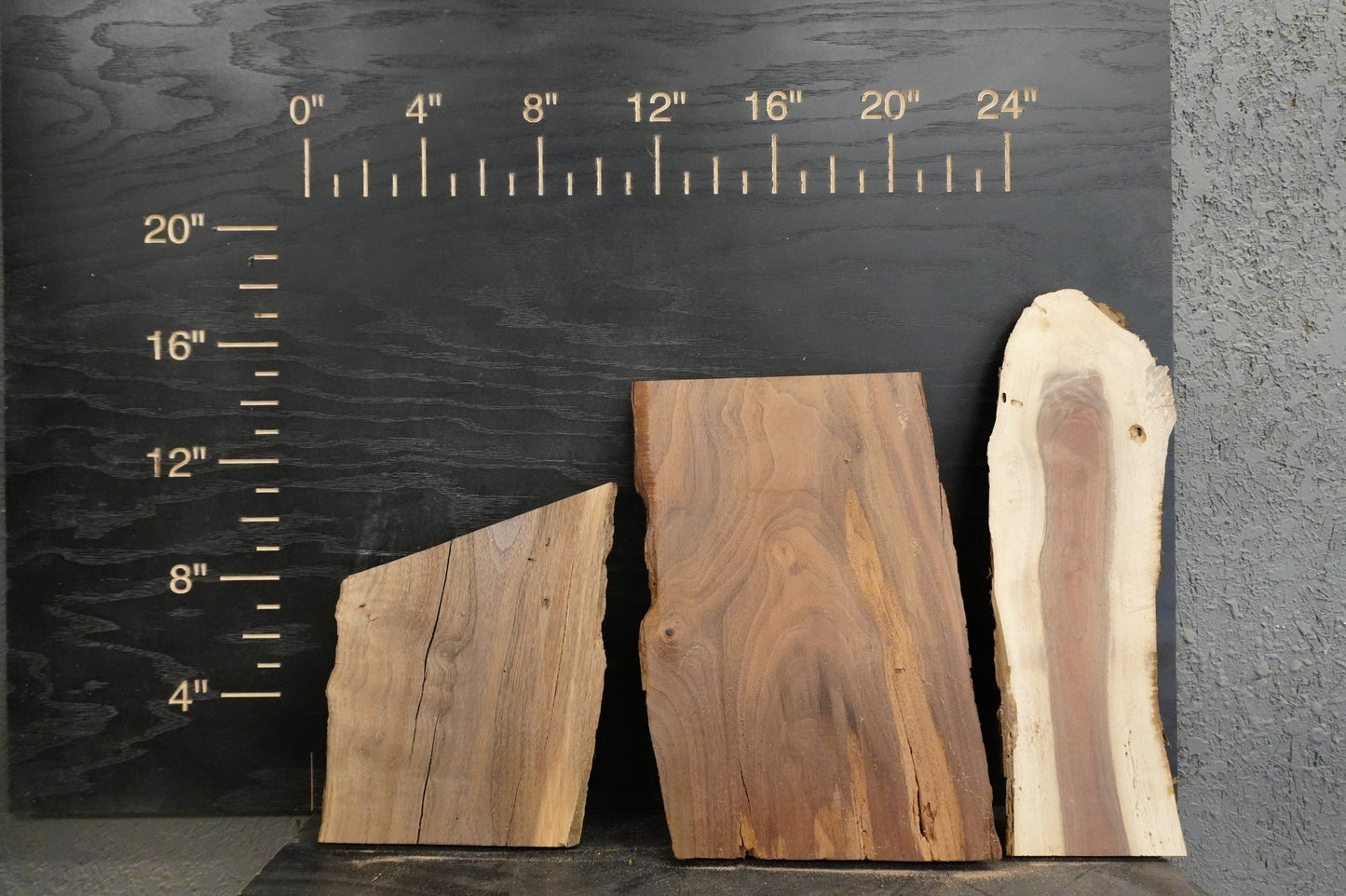 20 - " Walnut Wood Kit Live - Edge - Ol Loggin Sawmill