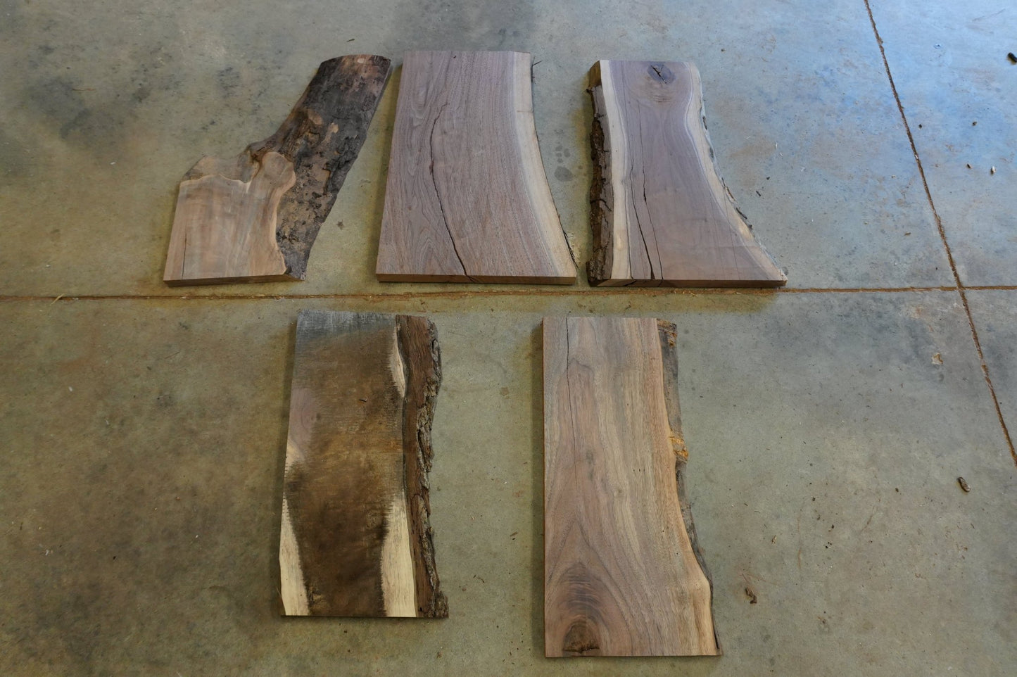 20 - " Walnut Wood Kit Live - Edge - Ol Loggin Sawmill