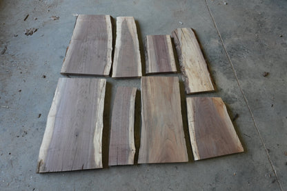 20 - " Walnut Wood Kit Live - Edge - Ol Loggin Sawmill