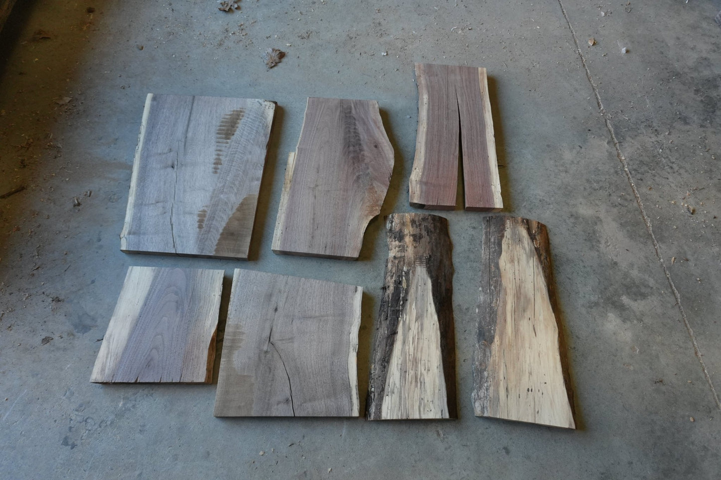 20 - " Walnut Wood Kit Live - Edge - Ol Loggin Sawmill