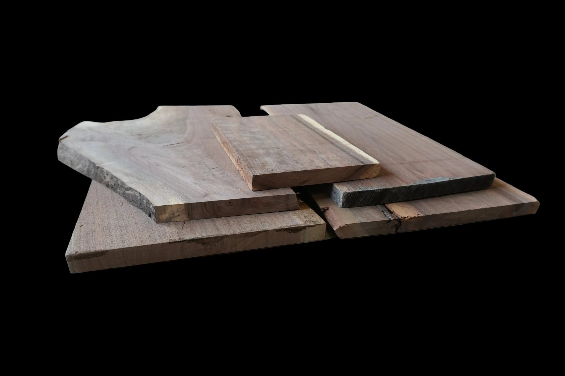 20 - " Walnut Wood Kit Live - Edge - Ol Loggin Sawmill