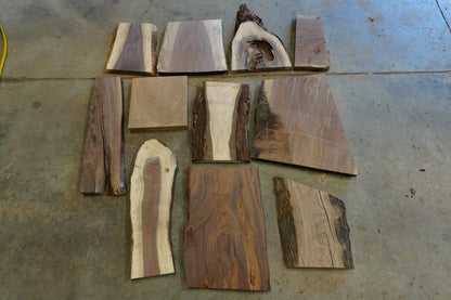 20 - " Walnut Wood Kit Live - Edge - Ol Loggin Sawmill