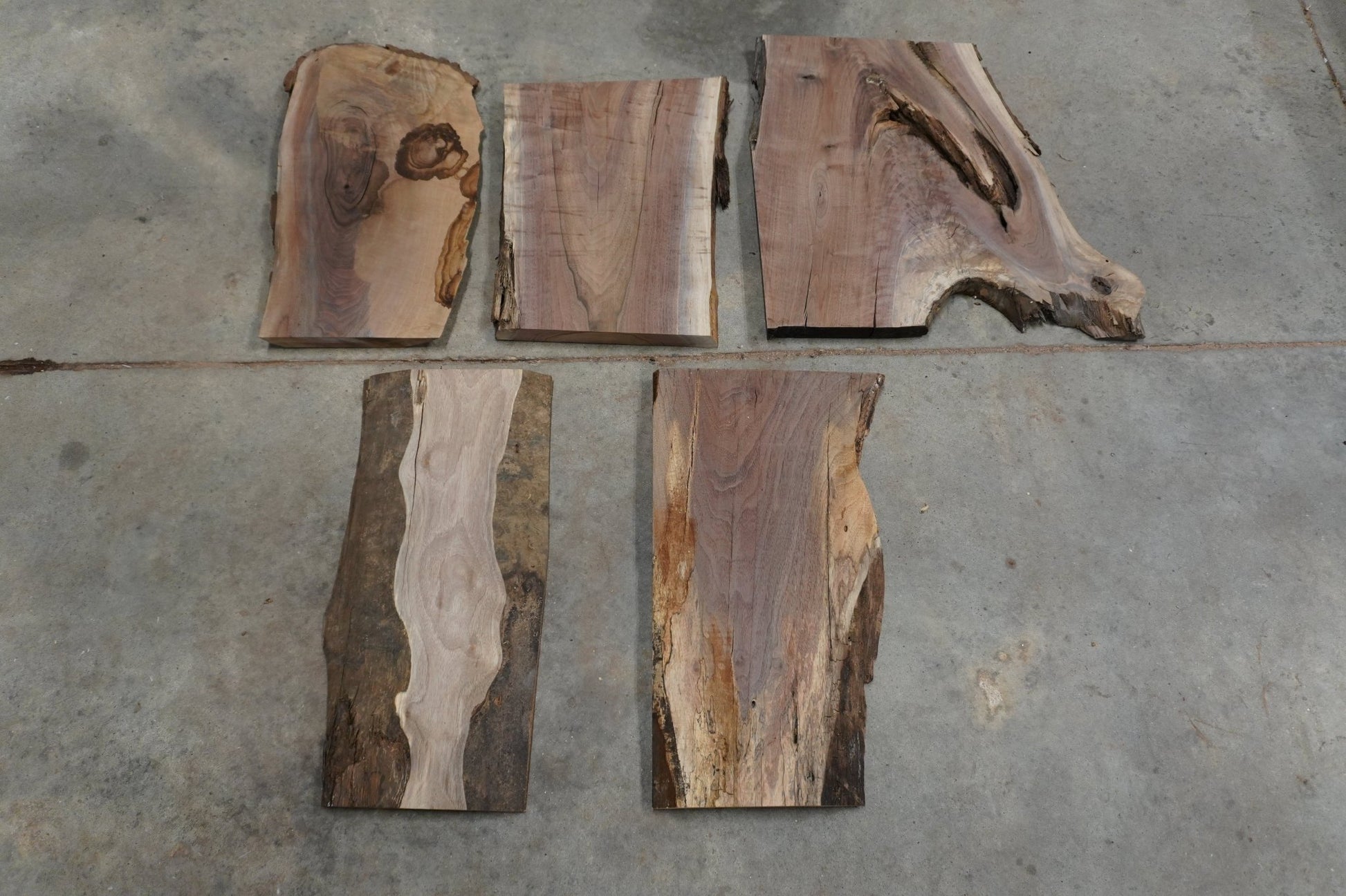 20 - " Walnut Wood Kit Live - Edge - Ol Loggin Sawmill