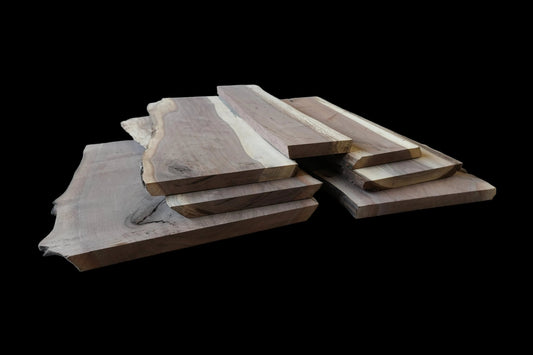 20 - " Walnut Wood Kit Live - Edge - Ol Loggin Sawmill