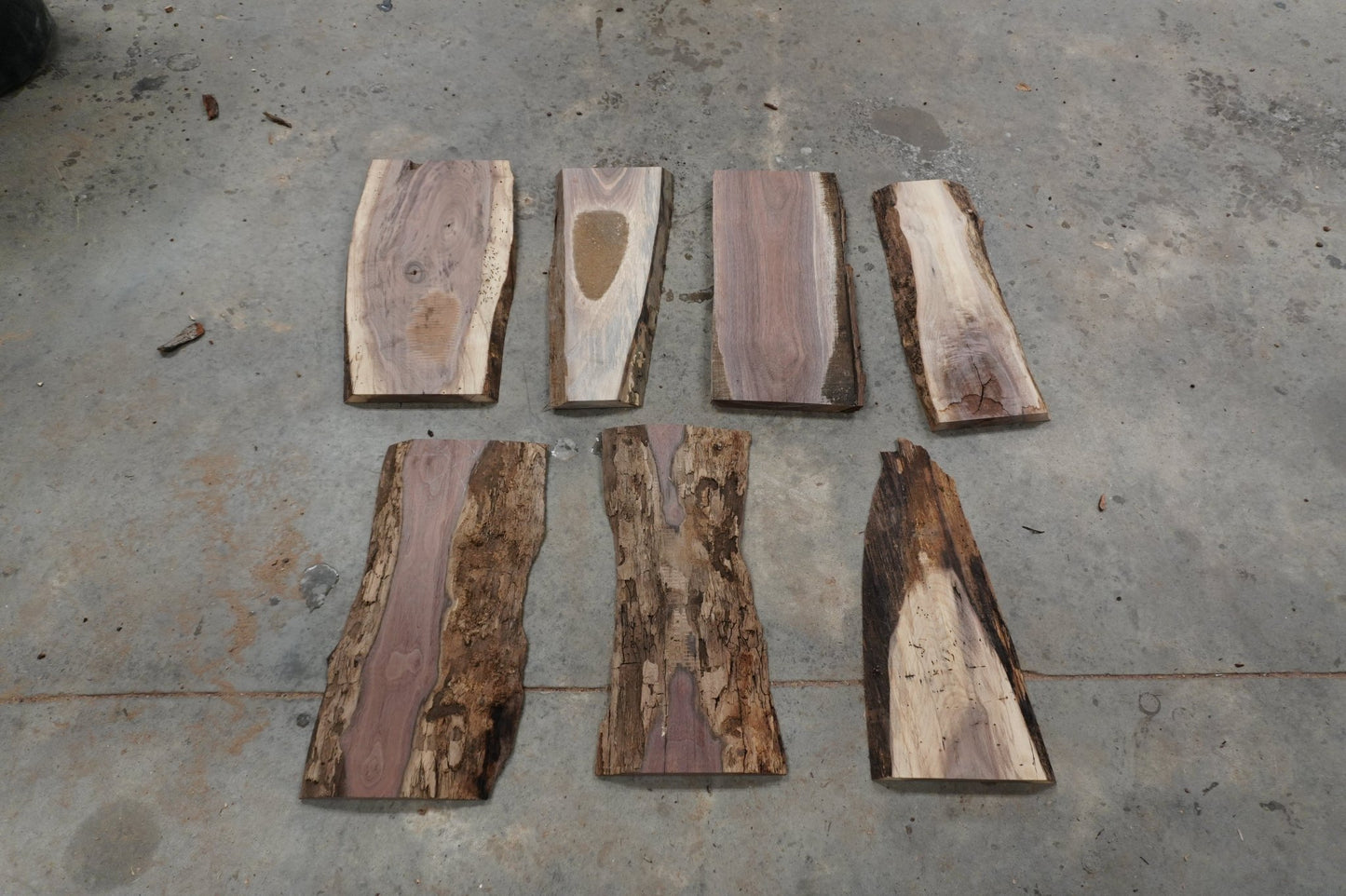 20 - " Walnut Wood Kit Live - Edge - Ol Loggin Sawmill