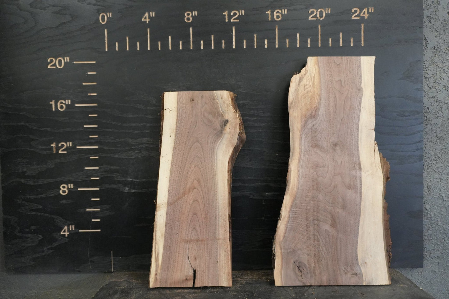 20 - " Walnut Wood Kit Live - Edge - Ol Loggin Sawmill