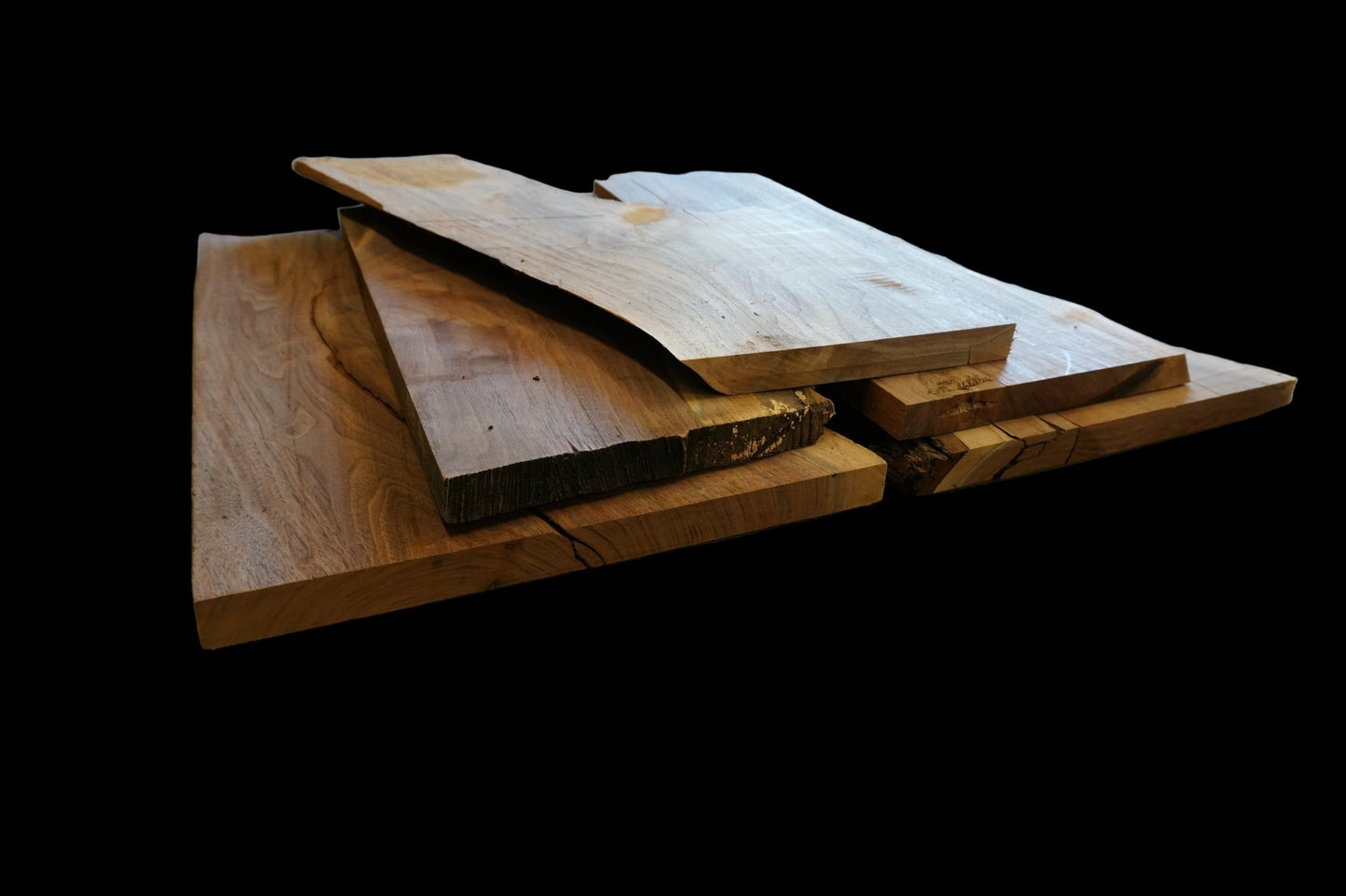 20 - " Walnut Wood Kit Live - Edge - Ol Loggin Sawmill