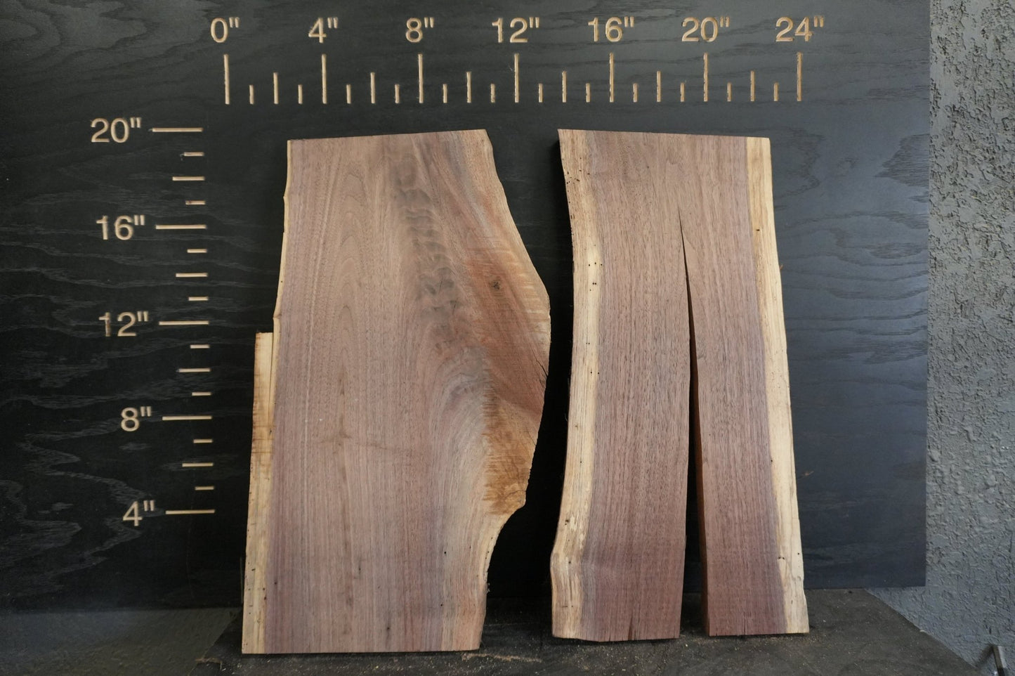 20 - " Walnut Wood Kit Live - Edge - Ol Loggin Sawmill