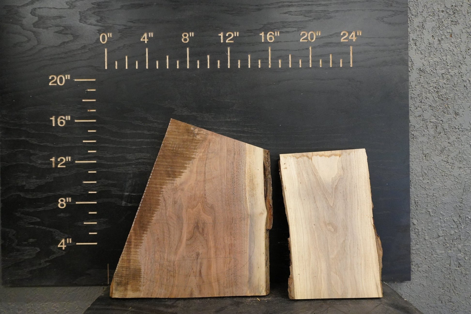 20 - " Walnut Wood Kit Live - Edge - Ol Loggin Sawmill