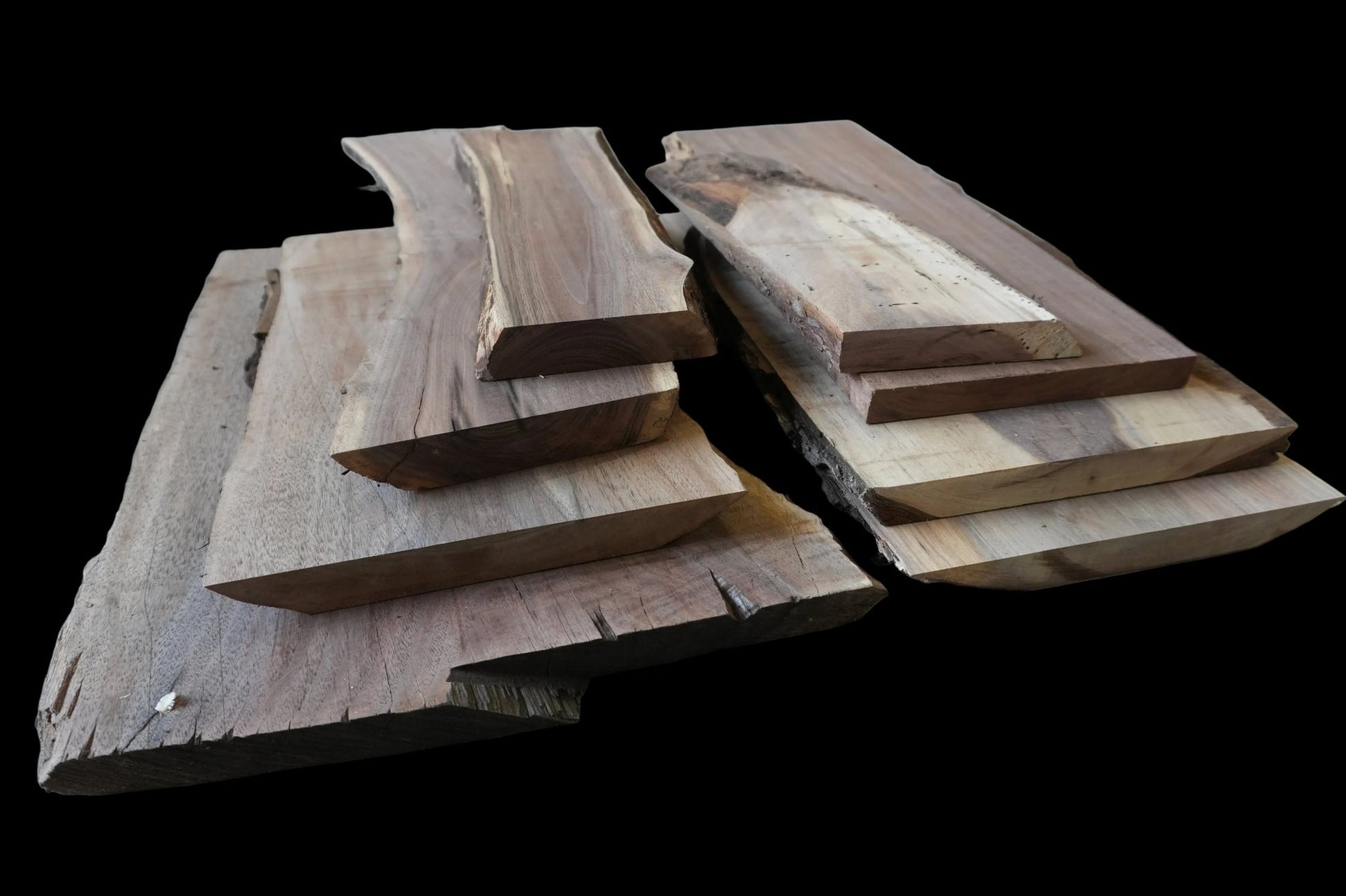 20 - " Walnut Wood Kit Live - Edge - Ol Loggin Sawmill