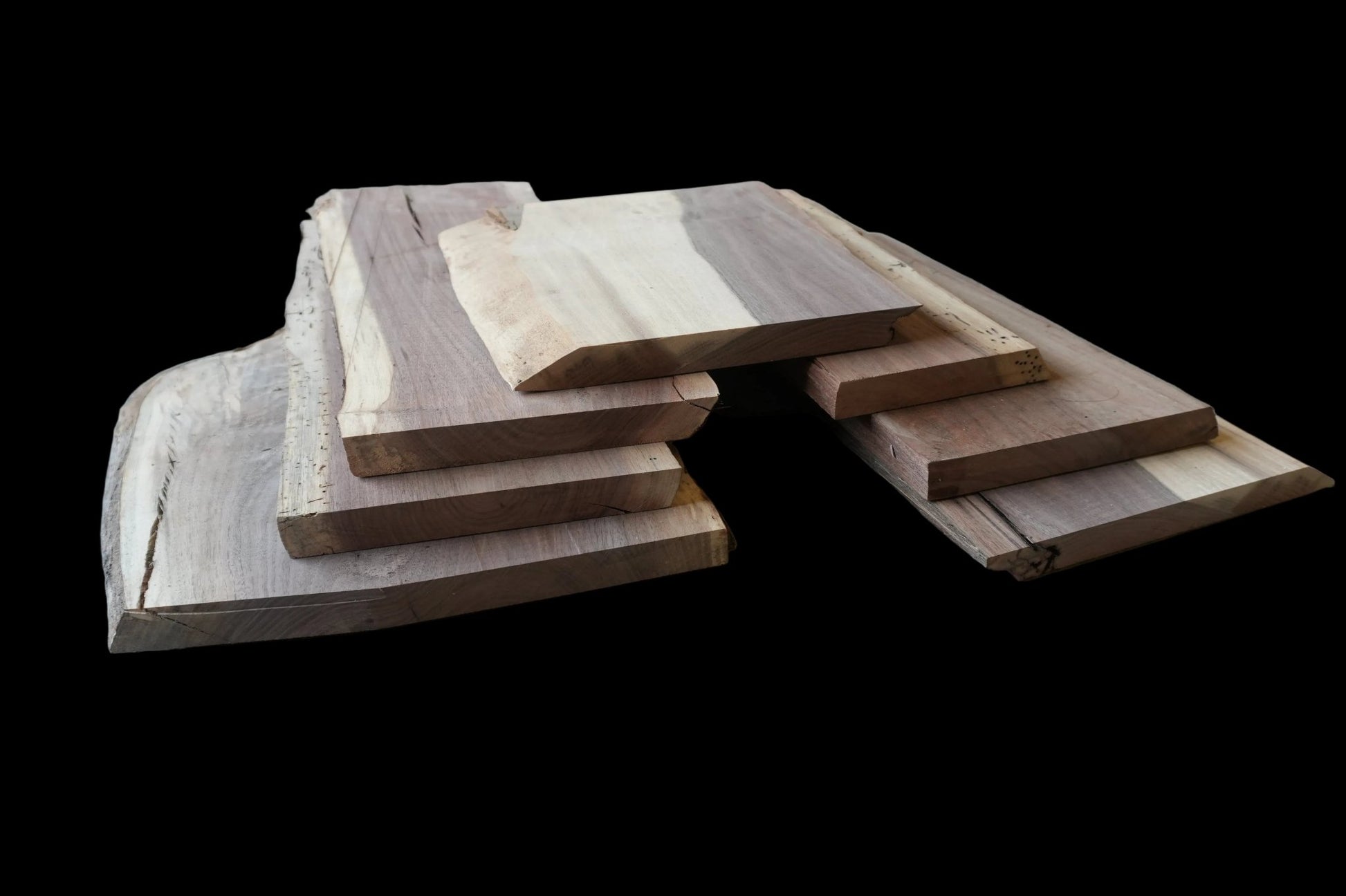 20 - " Walnut Wood Kit Live - Edge - Ol Loggin Sawmill