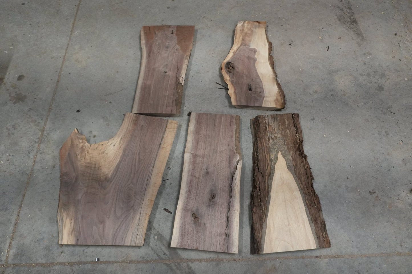 20 - " Walnut Wood Kit Live - Edge - Ol Loggin Sawmill