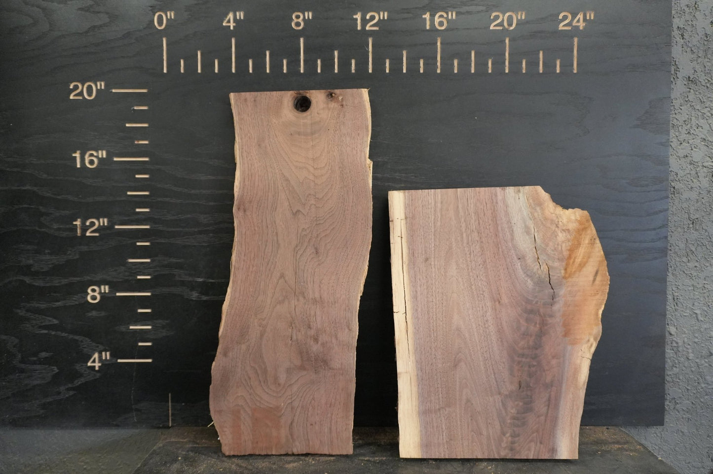 20 - " Walnut Wood Kit Live - Edge - Ol Loggin Sawmill