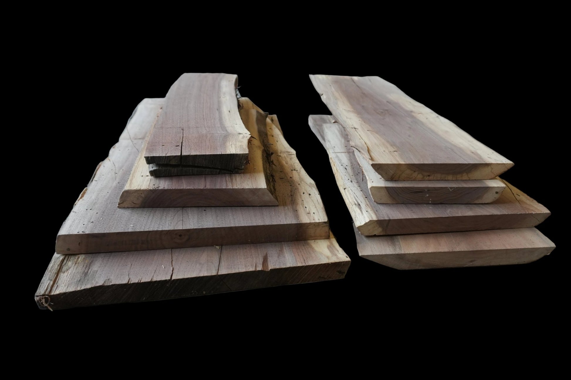 20 - " Walnut Wood Kit Live - Edge - Ol Loggin Sawmill