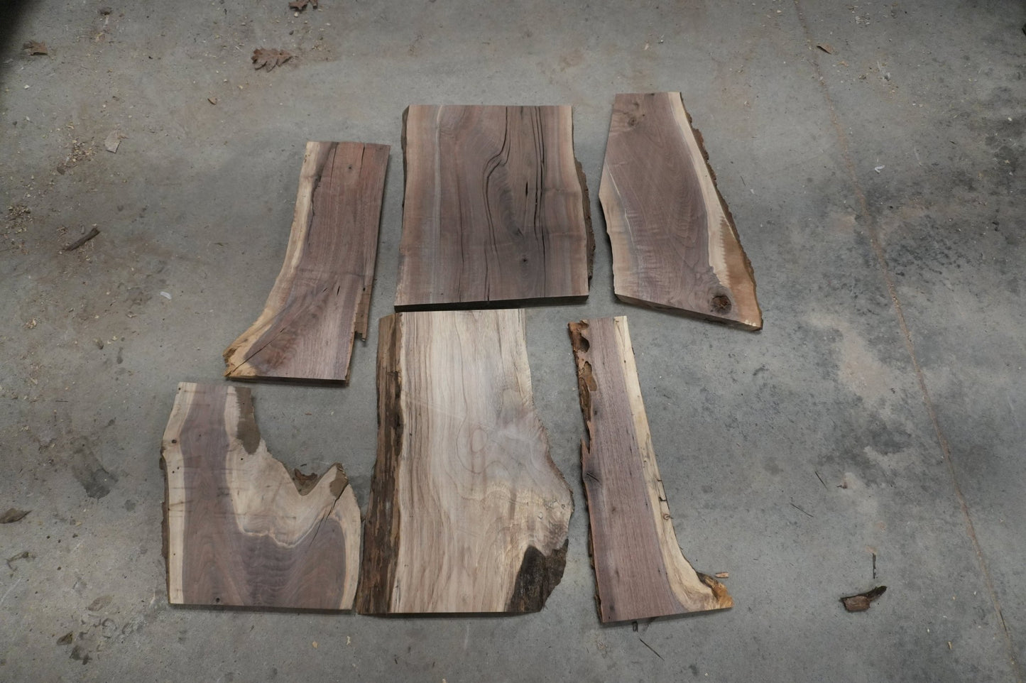 20 - " Walnut Wood Kit Live - Edge - Ol Loggin Sawmill