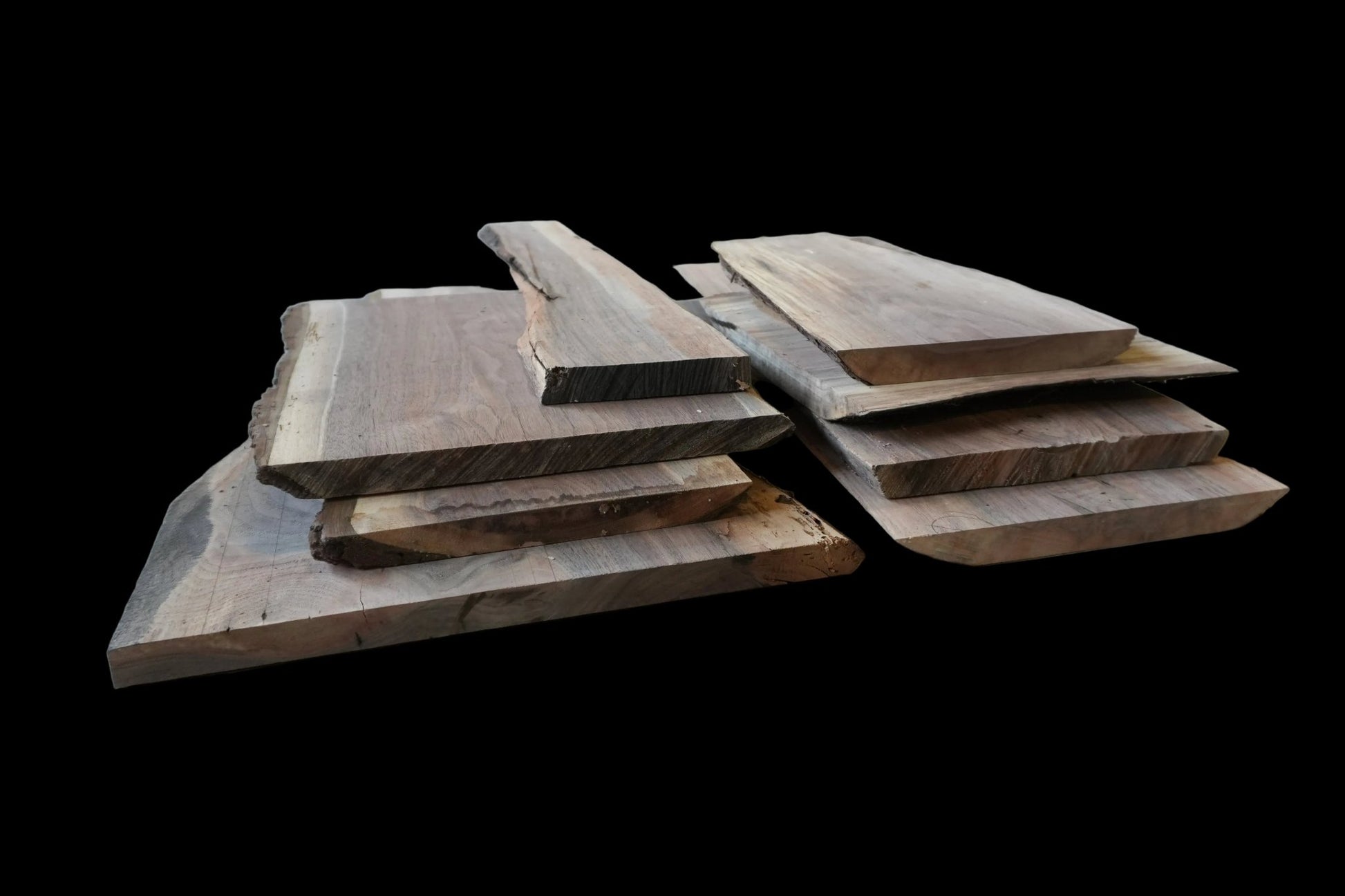 20 - " Walnut Wood Kit Live - Edge - Ol Loggin Sawmill