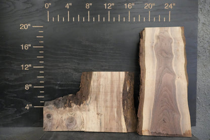 20 - " Walnut Wood Kit Live - Edge - Ol Loggin Sawmill