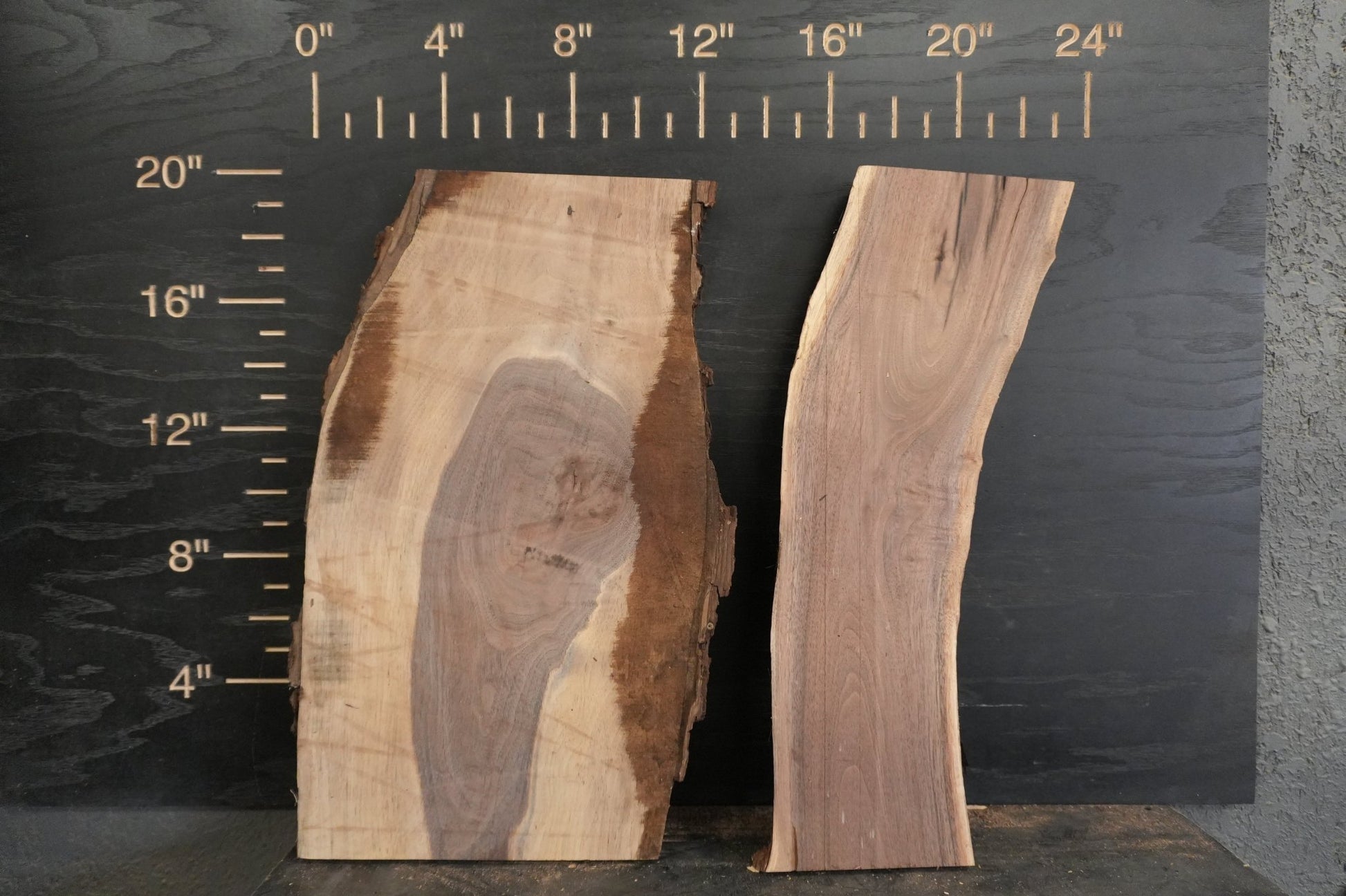 20 - " Walnut Wood Kit Live - Edge - Ol Loggin Sawmill