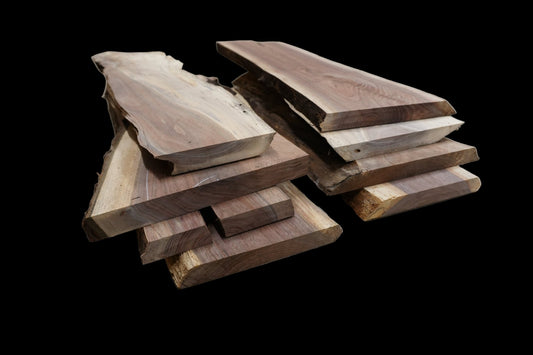 20 - " Walnut Wood Kit Live - Edge - Ol Loggin Sawmill