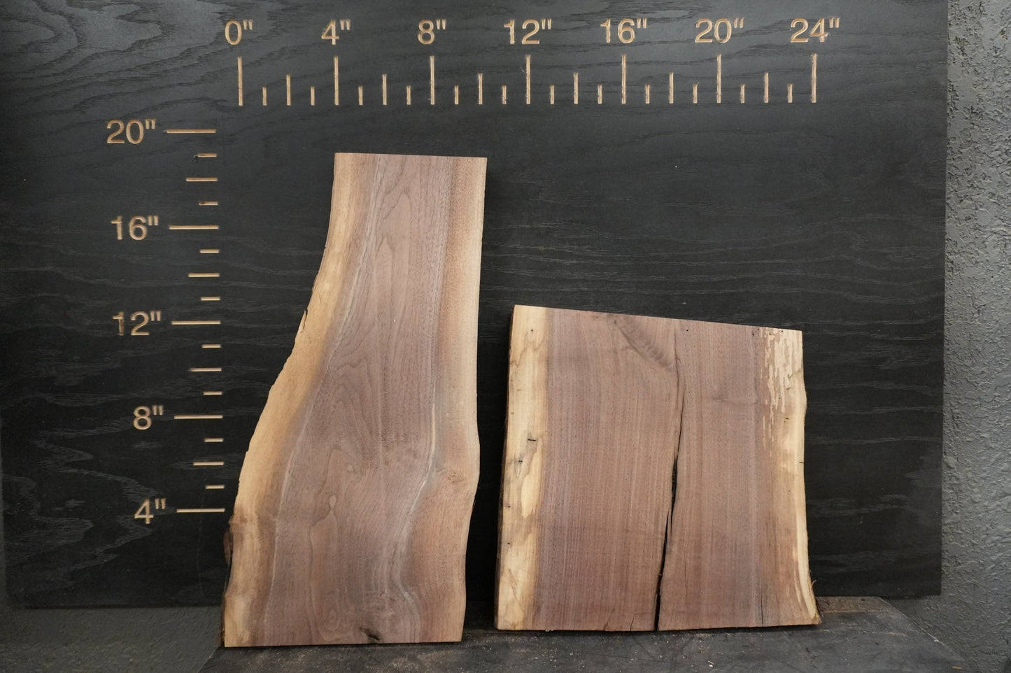 20 - " Walnut Wood Kit Live - Edge - Ol Loggin Sawmill