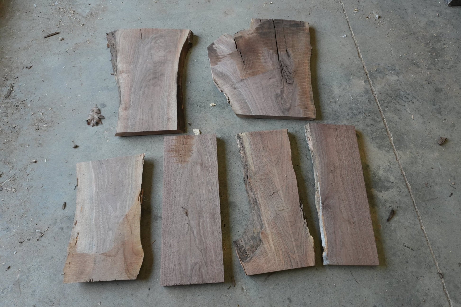 20 - " Walnut Wood Kit Live - Edge - Ol Loggin Sawmill