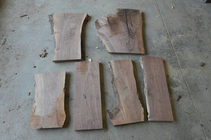 20 - " Walnut Wood Kit Live - Edge - Ol Loggin Sawmill