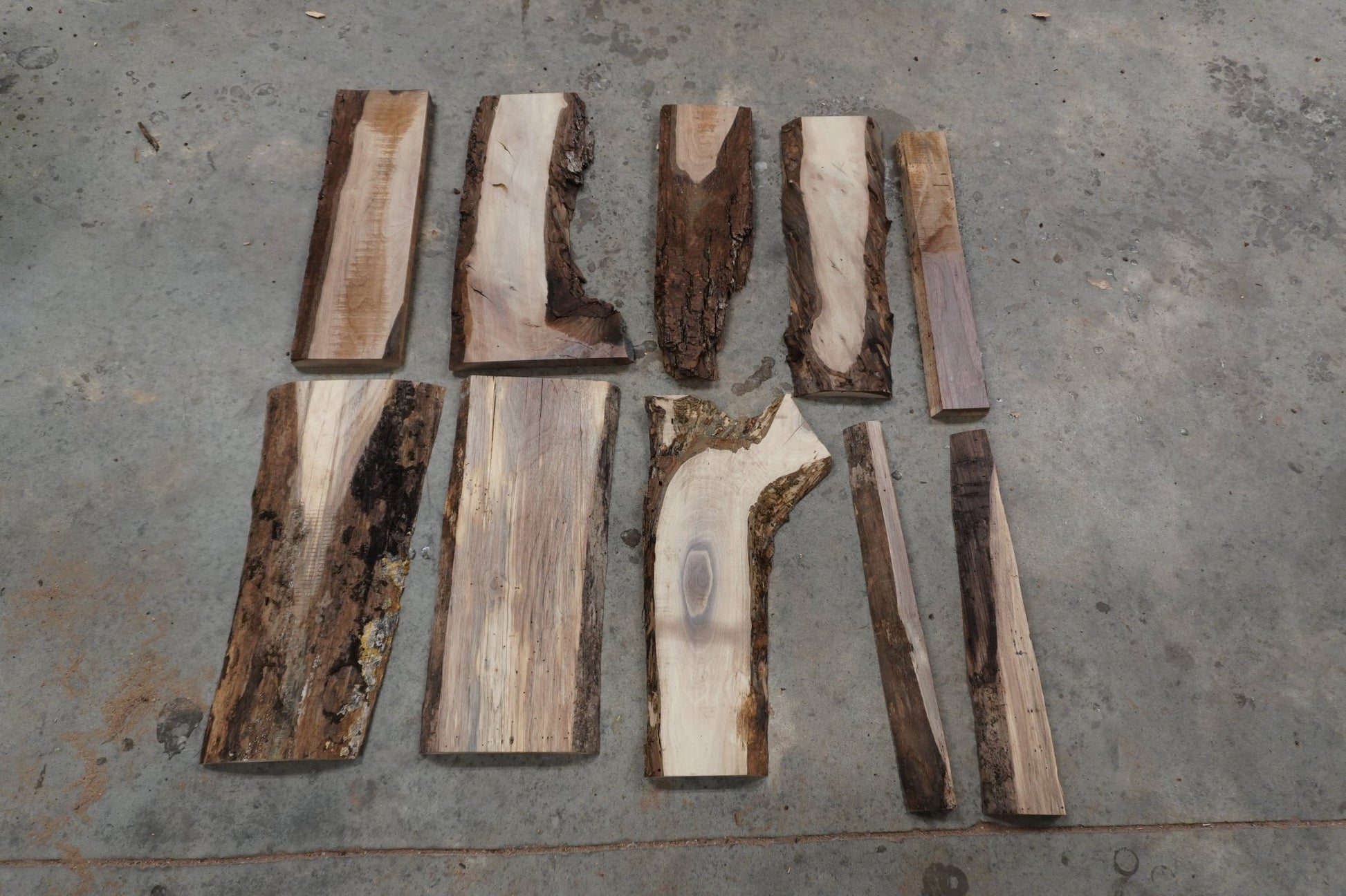 20 - " Walnut Wood Kit Live - Edge - Ol Loggin Sawmill