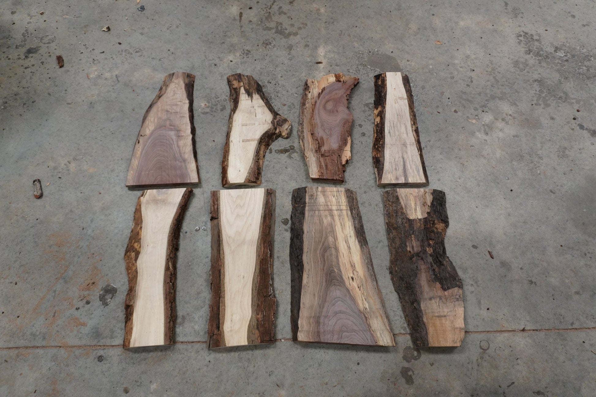 20 - " Walnut Wood Kit Live - Edge - Ol Loggin Sawmill