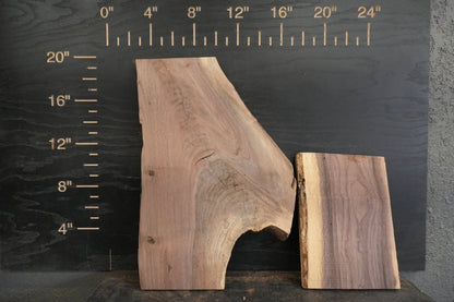 20 - " Walnut Wood Kit Live - Edge - Ol Loggin Sawmill