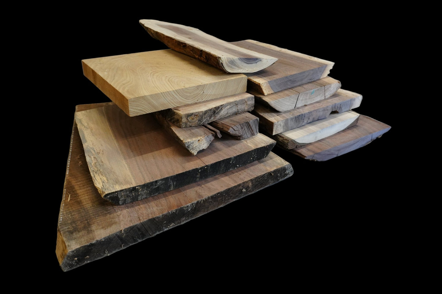 20 - " Walnut Wood Kit Live - Edge - Ol Loggin Sawmill