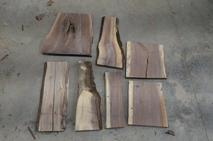 20 - " Walnut Wood Kit Live - Edge - Ol Loggin Sawmill