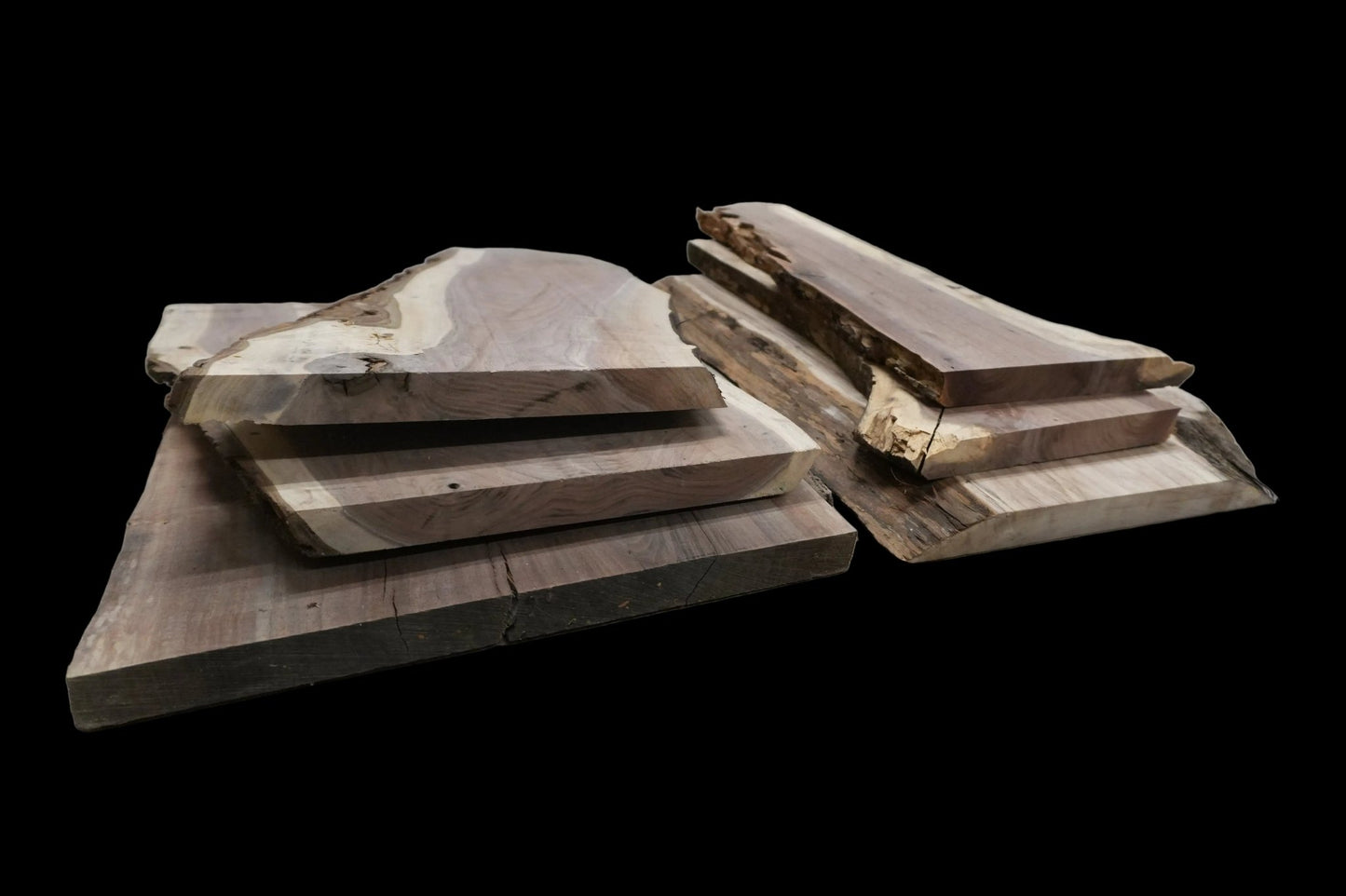 20 - " Walnut Wood Kit Live - Edge - Ol Loggin Sawmill