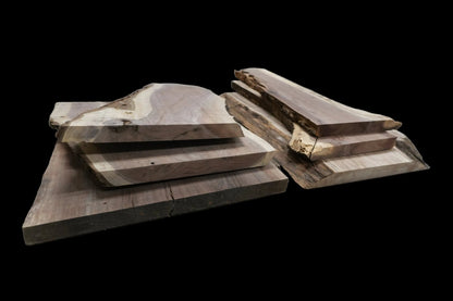 20 - " Walnut Wood Kit Live - Edge - Ol Loggin Sawmill