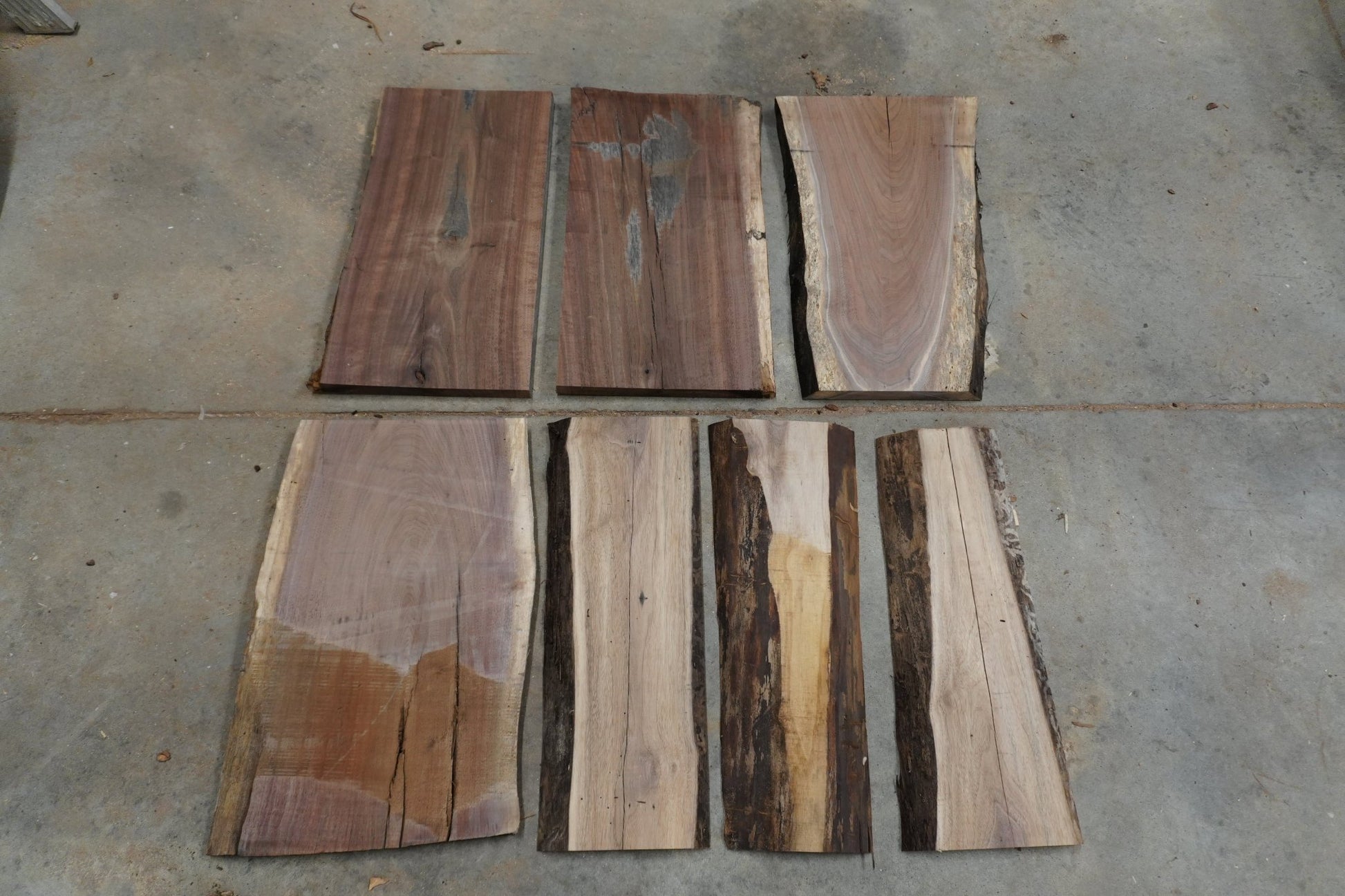20 - " Walnut Wood Kit Live - Edge - Ol Loggin Sawmill