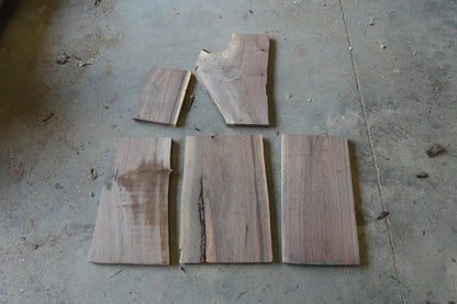 20 - " Walnut Wood Kit Live - Edge - Ol Loggin Sawmill