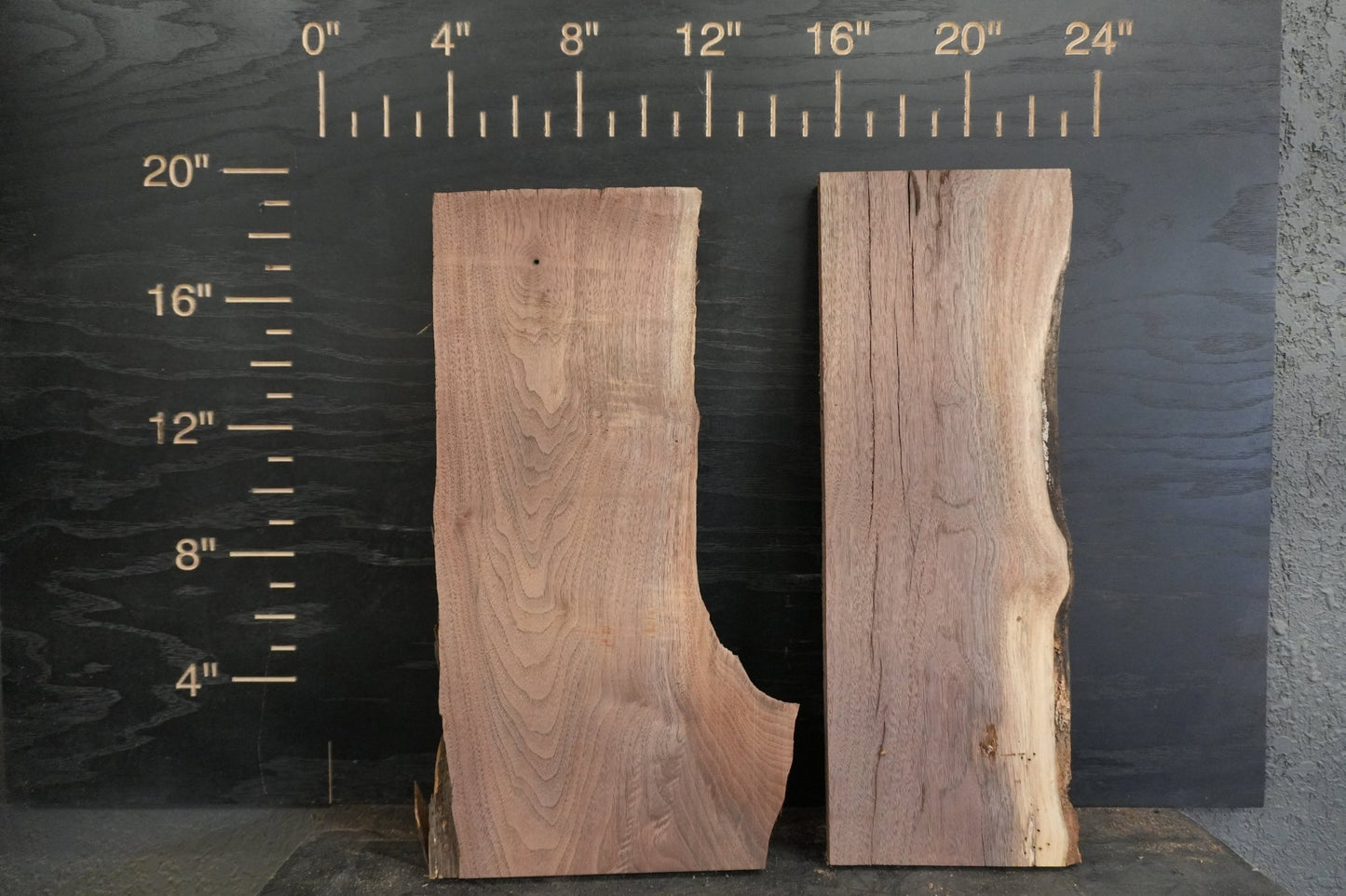 20 - " Walnut Wood Kit Live - Edge - Ol Loggin Sawmill