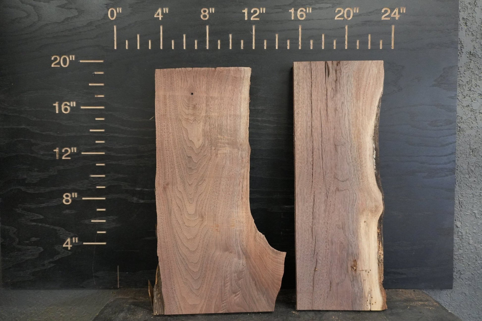 20 - " Walnut Wood Kit Live - Edge - Ol Loggin Sawmill