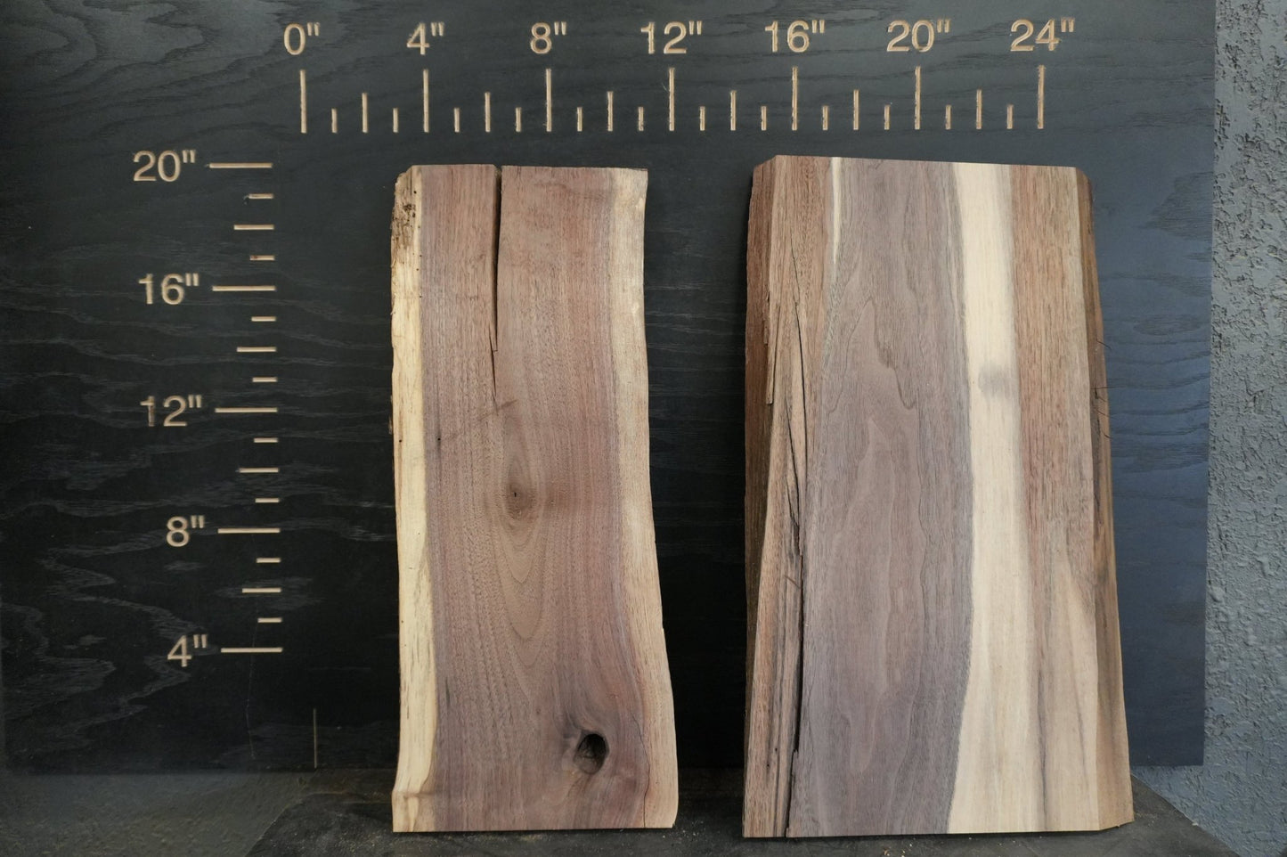 20 - " Walnut Wood Kit Live - Edge - Ol Loggin Sawmill