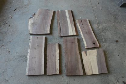 20 - " Walnut Wood Kit Live - Edge - Ol Loggin Sawmill