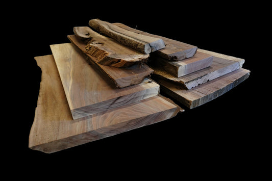 20 - " Walnut Wood Kit Live - Edge - Ol Loggin Sawmill