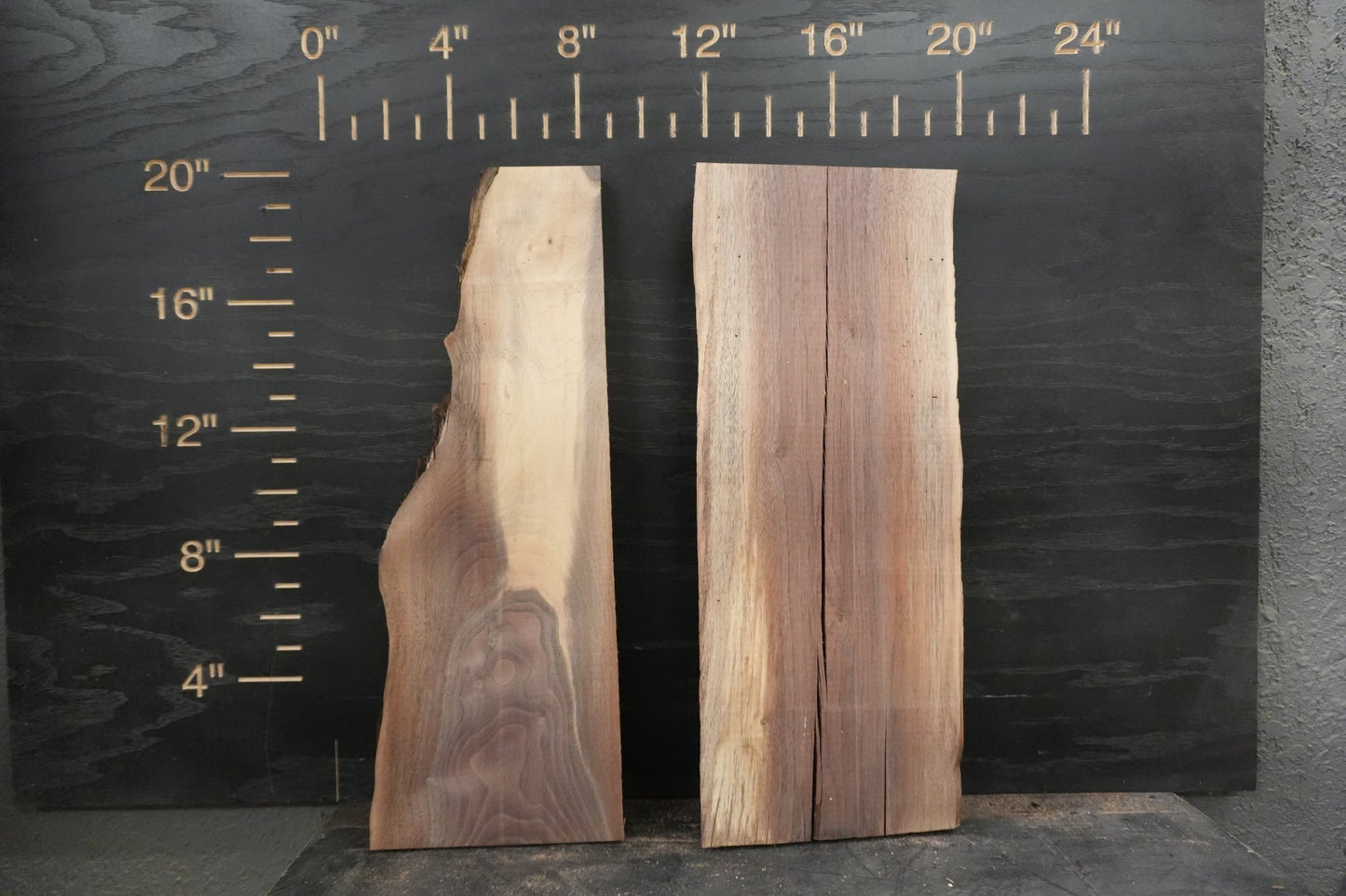 20 - " Walnut Wood Kit Live - Edge - Ol Loggin Sawmill