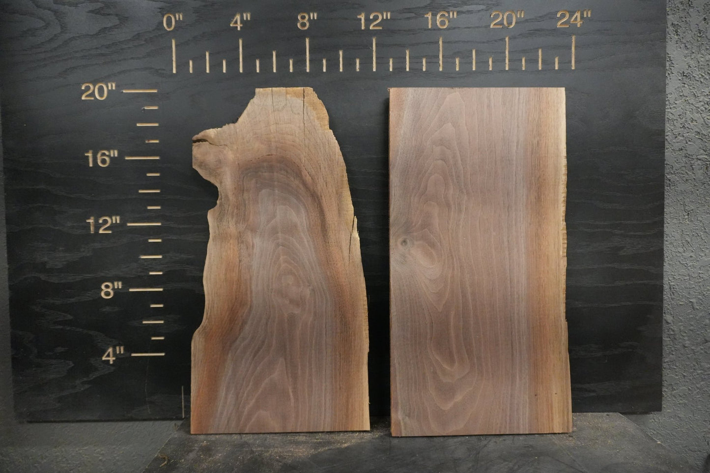 20 - " Walnut Wood Kit Live - Edge (large Pieces) - Ol Loggin Sawmill