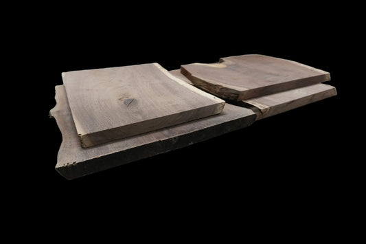 20 - " Walnut Wood Kit Live - Edge (large Pieces) - Ol Loggin Sawmill