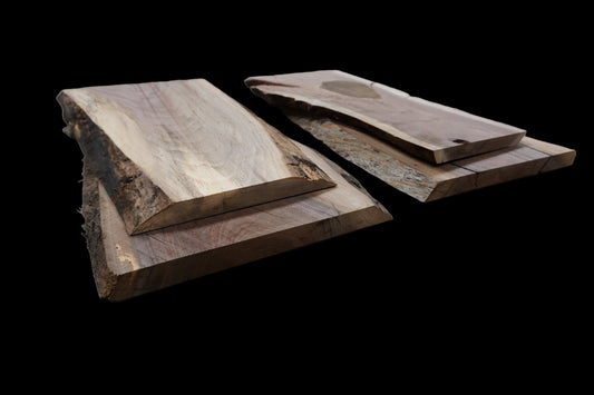 20 - " Walnut Wood Kit Live - Edge (large Pieces) - Ol Loggin Sawmill