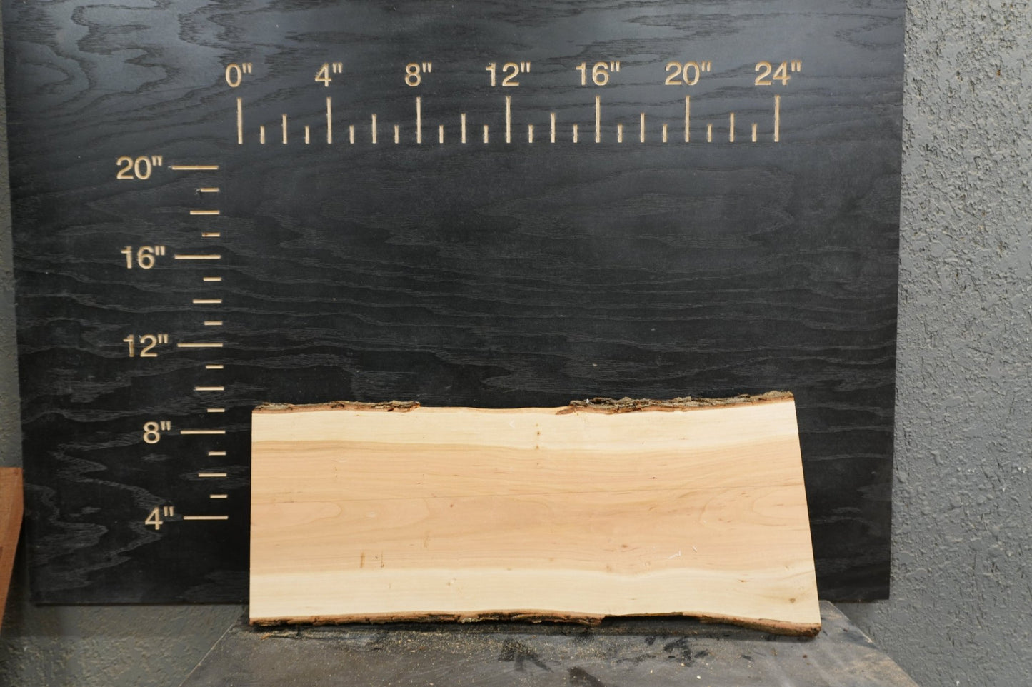 24" Walnut, Cherry, Elm, Wood Kit Live - Edge - Ol Loggin Sawmill