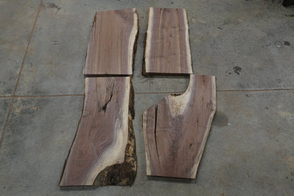 24 - " Walnut Large Piece Wood Kit Live - Edge - Ol Loggin Sawmill