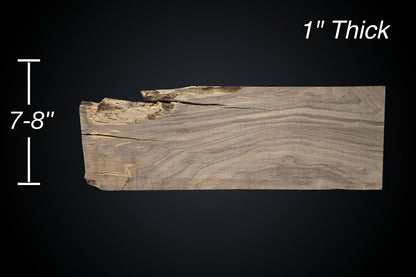 24" Walnut Live Edge Dimensional Kit (S2S) - My Store