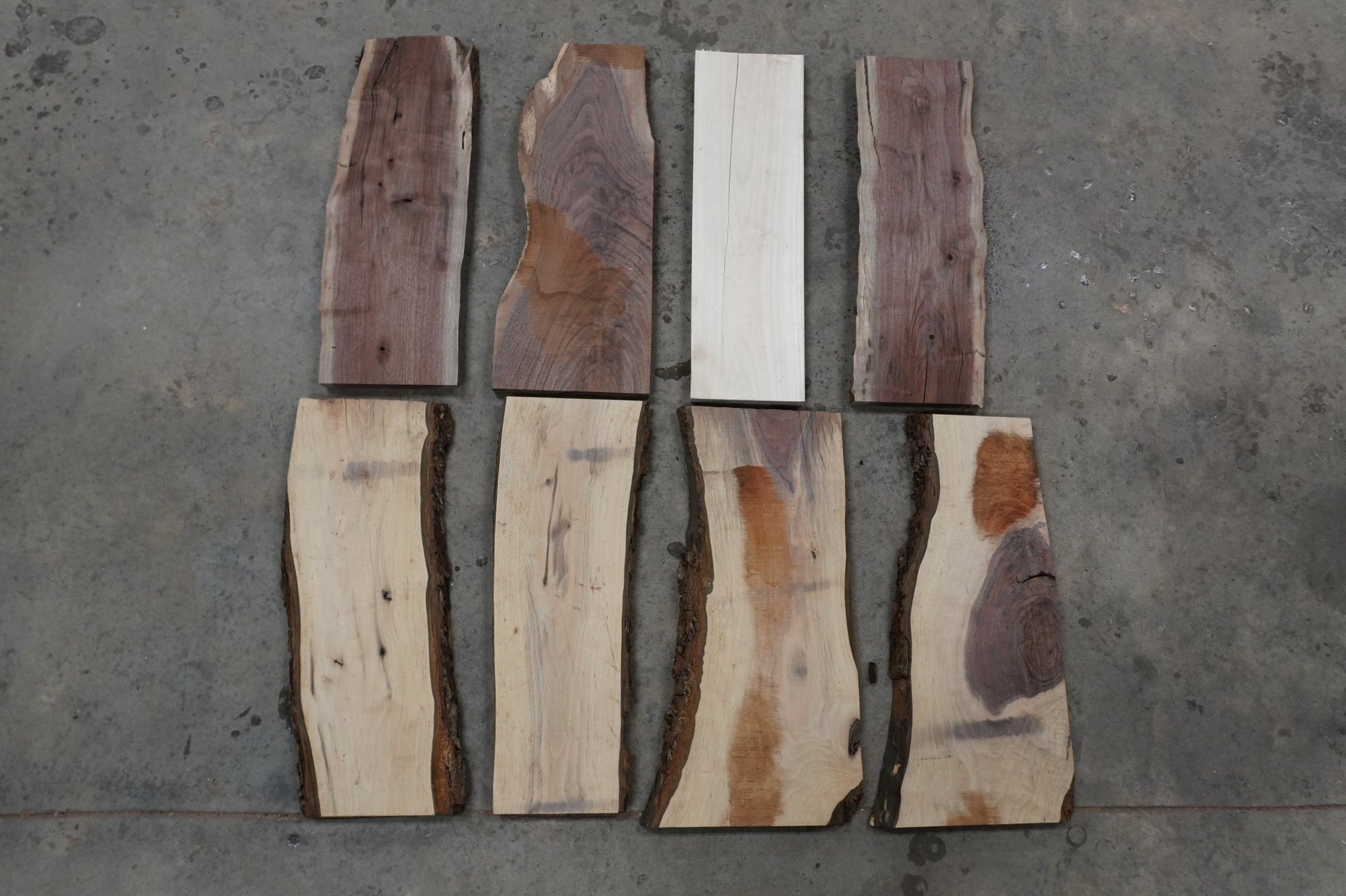 24" Walnut & Maple Dimensional Wood Kit (S2S) - Ol Loggin Sawmill